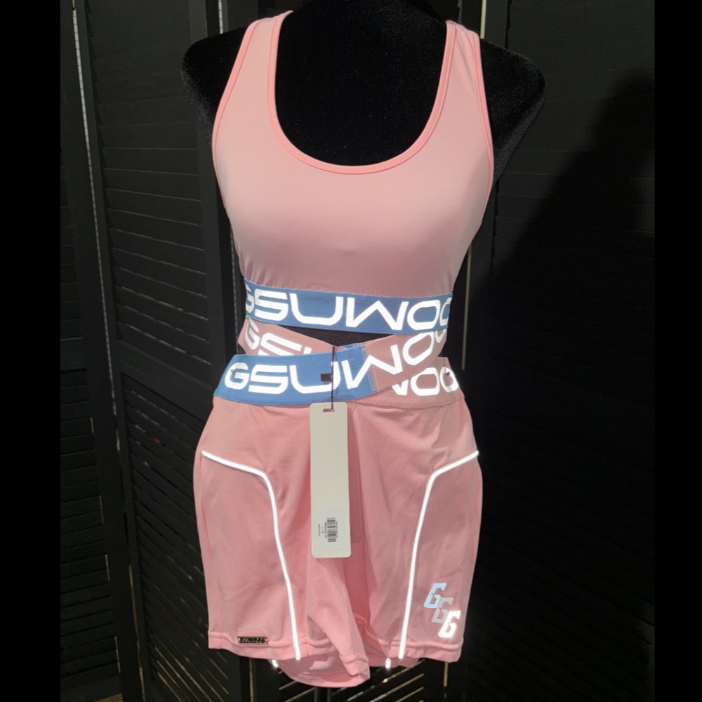 Shop So Real - 2 Piece Set - Pink / Blue / Reflective- Medium